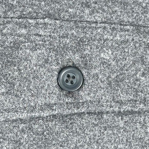 Vintage LL Bean Shirt Adult MEDIUM Gray Chamois Flannel Outdoor Heritage Y2K - Picture 5 of 10